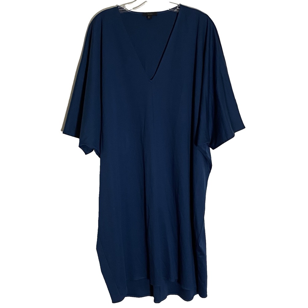 COS Midi Dress Womens Medium Blue Oversized Dolman Classic Modern Lagenlook M